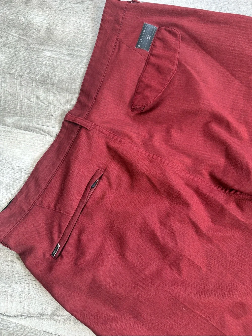 Billabong Men’s Burgundy Flat Front Shorts